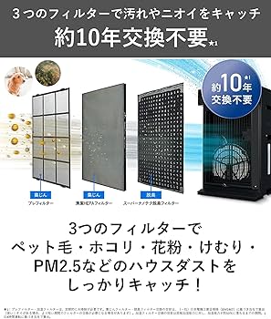 Amazon | パナソニック 加湿空気清浄機 ナノイーX搭載 ~31畳 花粉を