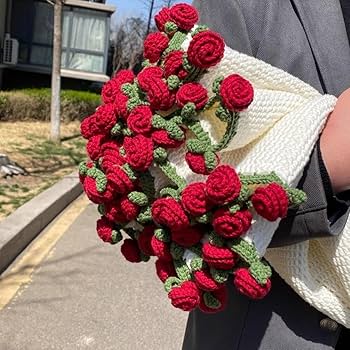 Amazon｜バラの花束ブランケット素材キットかぎ針編みの花手作り完成品