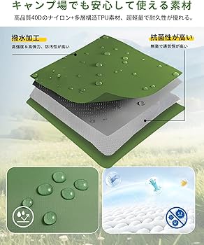 Amazon | 【準備・片付けが楽々！】 GEKETY エアーマット キャンプ