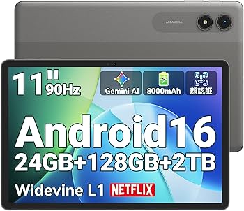 Amazon.co.jp: 【Android 16 タブレット 11インチ 2026新登場】T50WiFi