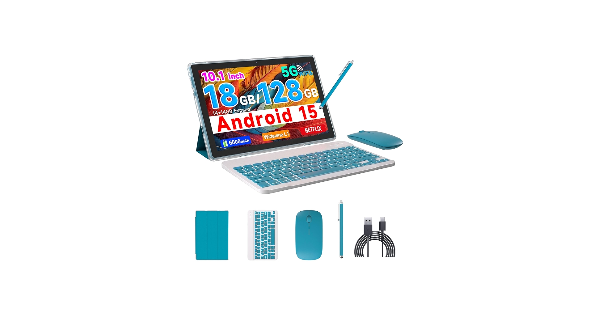 Amazon.com : COOPERS Tablet Android 15, 10 inch Tablet 18GB RAM+