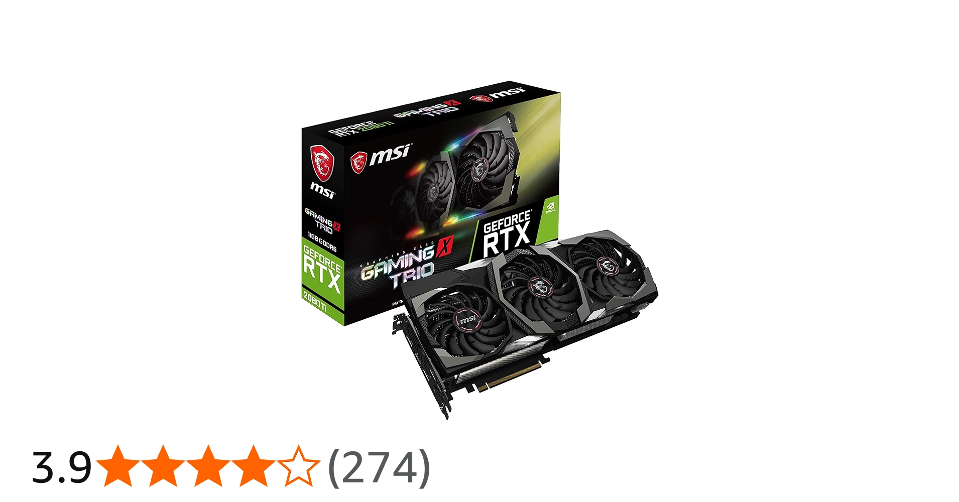 Amazon.co.jp: MSI GeForce VD6722 GTX 2080 Ti Gaming X Trio