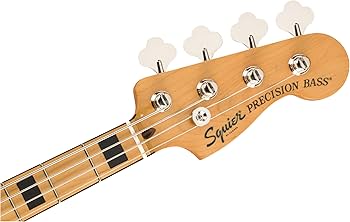 Amazon.com: Squier Classic Vibe 70s Precision Bass, Black, Maple