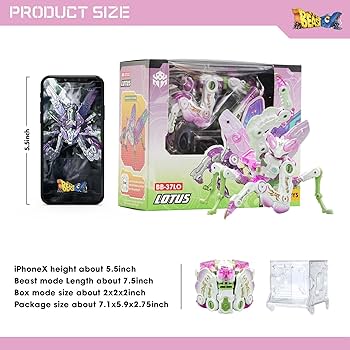 Amazon.com: 52TOYS BEASTBOX BB-37LO Lotus Deformation Toys Action