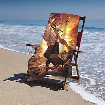 Amazon｜バスタオル チェンソーマン レゼ ビーチタオル 大判 肌に