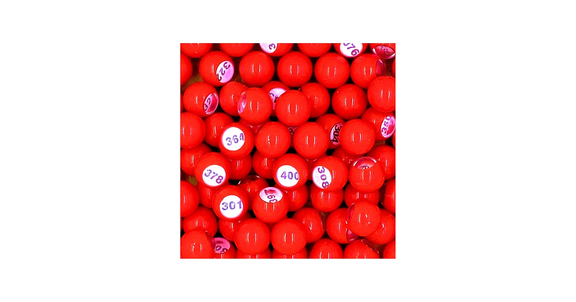 Amazon.com : Tapp Collections Raffle Balls Number Set (301-400