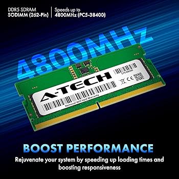 A-Tech 16GB Kit (2x8GB) DDR5 4800MHz PC5-38400 CL40 SODIMM 1.1V
