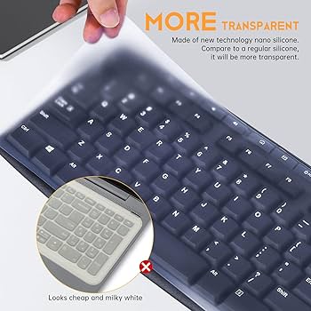 Amazon.com: Universal Clear Waterproof Anti-Dust Silicone Keyboard