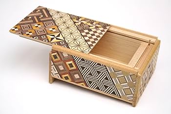 Amazon | 箱根寄木細工 秘密箱4回仕掛け Japanese puzzle box 4steps