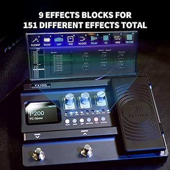 Amazon.com: FLAMMA FX100 Guitar Multi-effects Pedal with 55 Amp