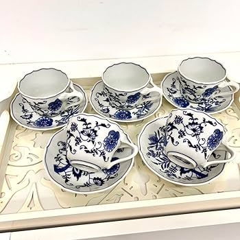Amazon.co.jp: Blue Danubeブルーダニューブカップ&ソーサ 5客セット