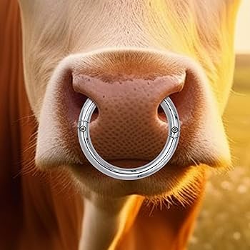 Amazon.co.jp: ETUCYNG 雄牛用鼻輪、牛用鼻輪,ブルコントロール用