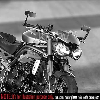 Amazon | KiWAV バイクミラー バーエンドミラー クラシック 黒