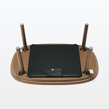 Amazon | 無印良品 楕円こたつ ダークブラウン 小 幅97×奥行72×高さ