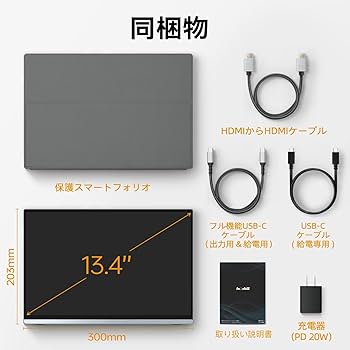 Amazon.co.jp: Intehill モバイルモニター 4K+ 13.4インチ IGZOパネル