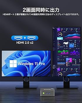 Amazon.co.jp: GMKtec ミニpc 最新第12世代インテルAlder Twin-N150