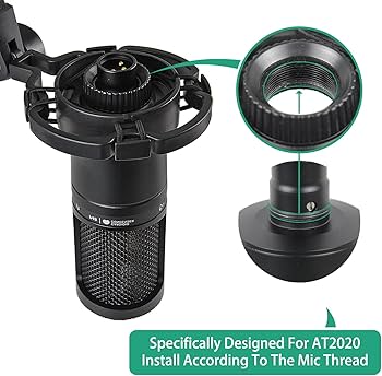 Amazon | AT2020 ショックマウント ポップフィルターとフォーム