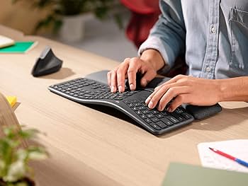 Amazon.co.jp：Logitech Ergo K860 Wireless Ergonomic Keyboard with