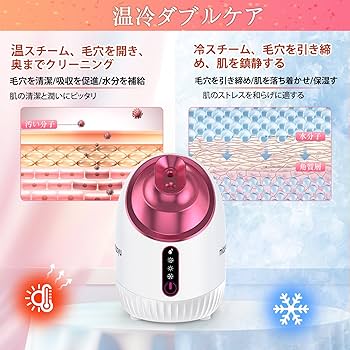 Amazon.co.jp: フェイススチーマー miaoyu 美顔器 フェイスケア 毛穴
