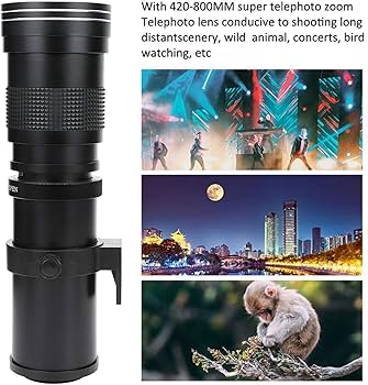 Amazon | 420-800mm F8.316 望遠レンズ、ニコンFマウントカメラ用2X