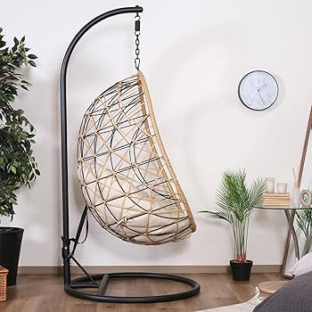 Amazon｜不二貿易 ハンギングチェア ゆりかご椅子 幅105×奥行125×高さ