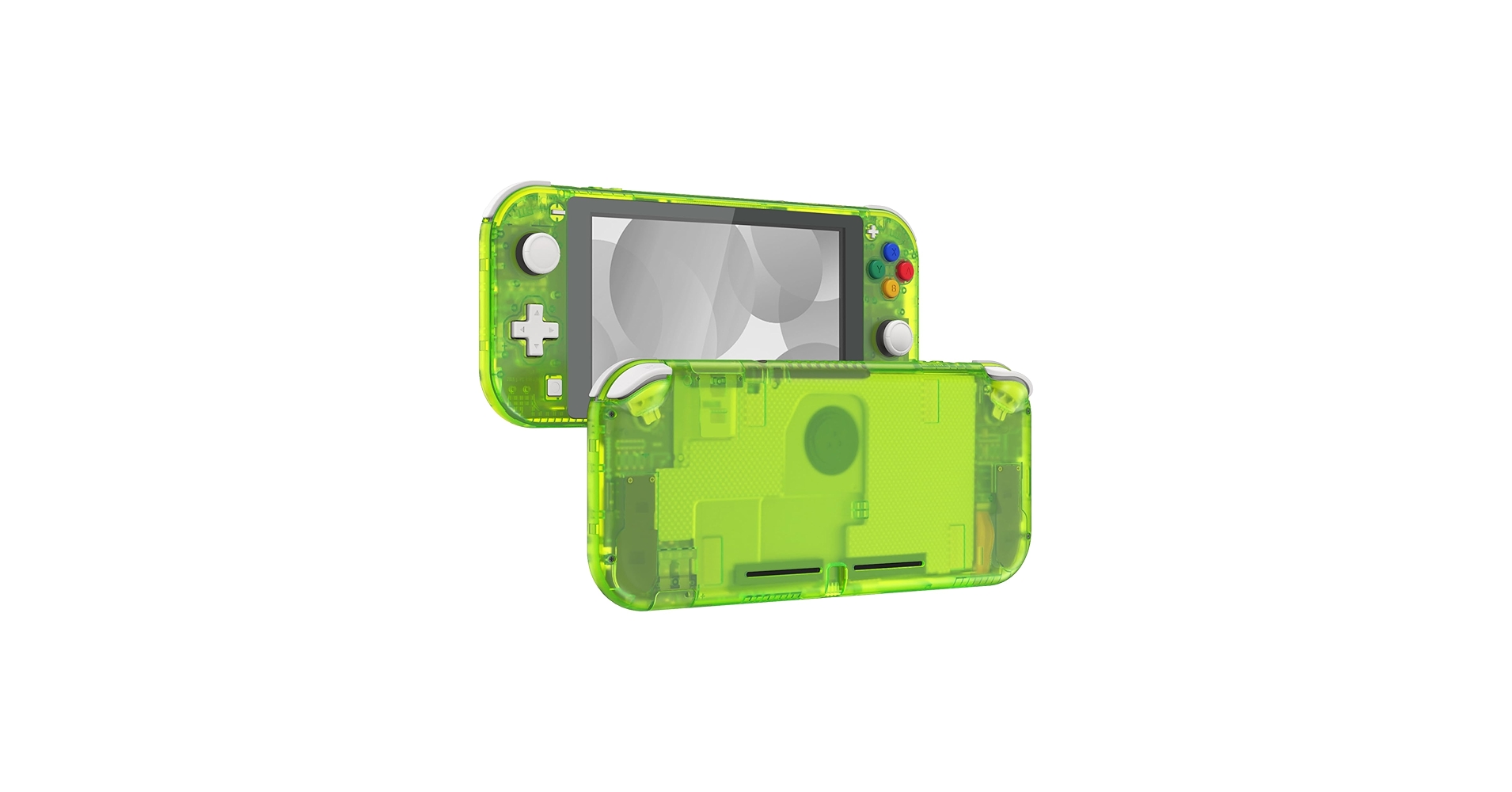 Amazon.com: eXtremeRate Clear Lime Green DIY Replacement Shell for