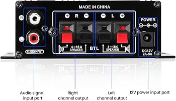 Amazon.co.jp: Snsowed パワーアンプ Hifi ステレオ 2.0 チャンネル