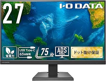 Amazon.co.jp: IODATA モニター 27インチ ADSパネル 非光沢 ブラック