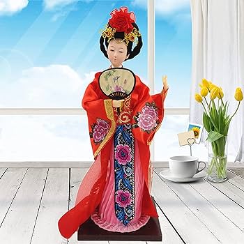 Amazon.co.jp: 中国人形テーブル装飾唐女王王朝楊貴妃古代四美人形彫像