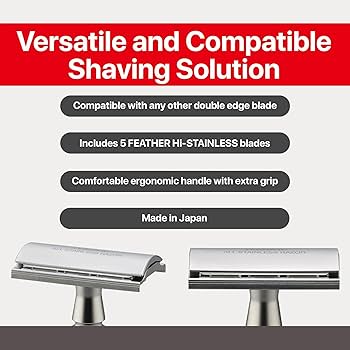 Amazon.co.jp: Feather Stainless Steel Double Edge Razor AS D2