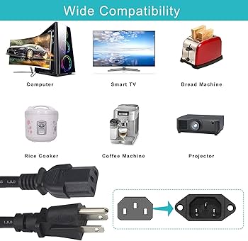 Amazon | Guy-Tech AC電源コードケーブルプラグリード BenQ VP150X LCD