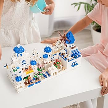 Amazon.co.jp: Geniteen 建築 エーゲ海 サントリーニ マイクロ