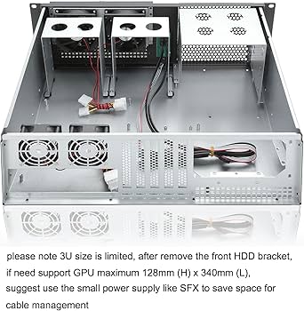 Amazon | RackChoice 3u ラックマウントサーバーシャーシ ATX/MATX 3x5