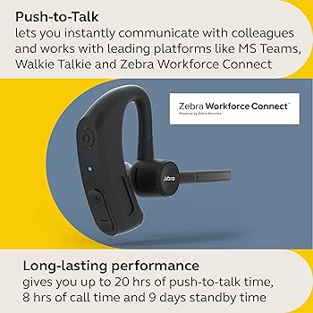 Amazon.com: Jabra Perform 45 Push-to-Talk (PTT) Bluetooth Wireless