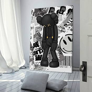 Amazon.co.jp: KAWS Sesame Street 絵画 インテリア カウズ セサミ