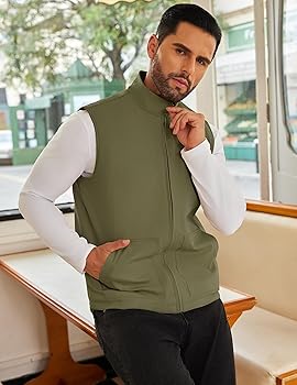 Amazon.com: COOFANDY Men's Outerwear Vest Casual Lightweight
