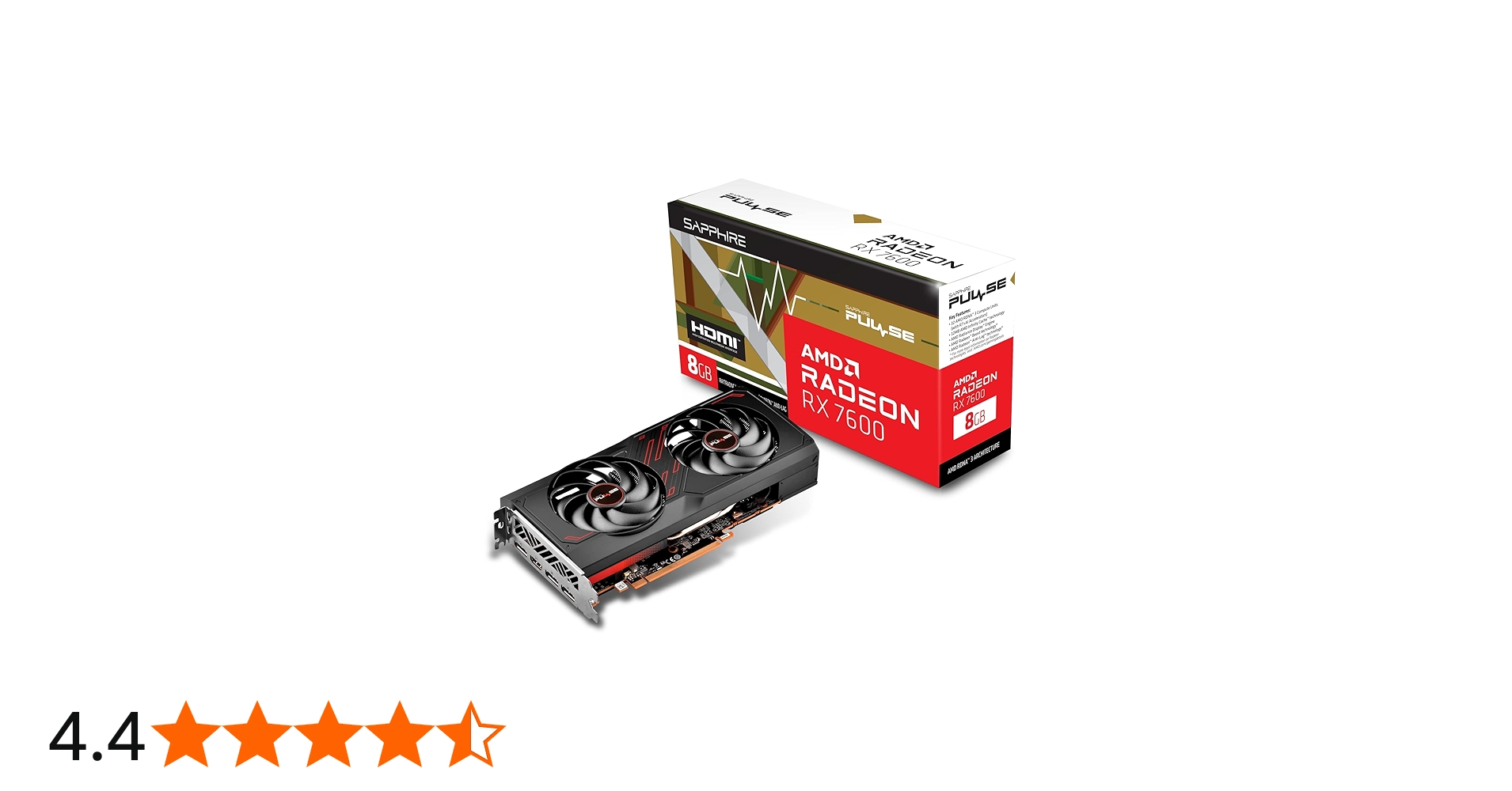 Amazon | SAPPHIRE PULSE RADEON RX 7600 GAMING 8GB GDDR6