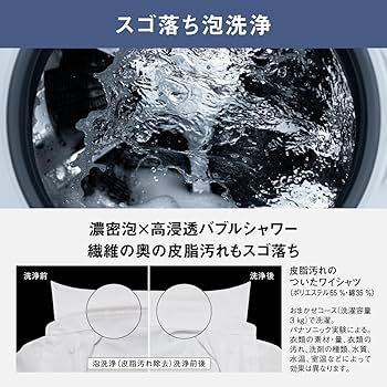 Amazon | パナソニック ドラム式洗濯乾燥機 幅63.9cm 洗濯12kg/乾燥6kg