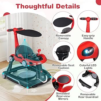 Amazon.com : BABY JOY 7-in-1 Baby Walker, Foldable Baby Walker and
