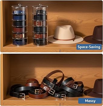 Amazon｜ZENFUN 5層アクリルベルトオーガナイザー マグネット蓋付き