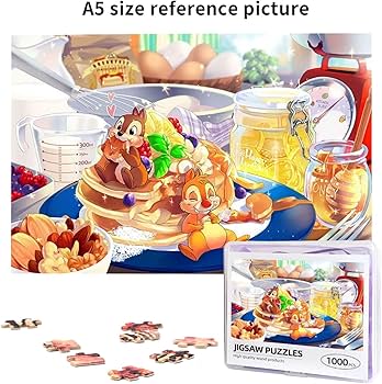 Amazon.co.jp: チップ デール アニメ ジグソーパズル 木製 1000ピース