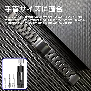 Amazon.co.jp: QuickFit 22mm 超軽量 チタンスチール 交換バンド For