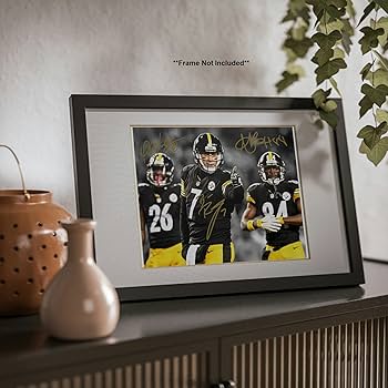 Amazon.com: Ikonic Fotohaus Ben Roethlisberger Antonio Brown Le
