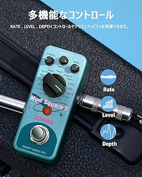 Amazon.co.jp: Donner ギター エフェクター モジュレーション 16モード