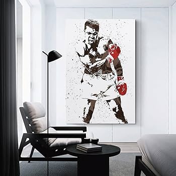 Amazon.co.jp: モハメド アリ ボクシングチャンピオン 壁掛 部屋飾り