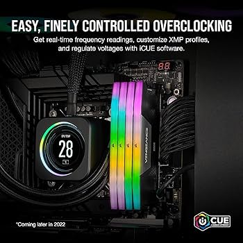 CORSAIR Vengeance RGB DDR5 RAM 64GB (2x32GB) 6000MHz CL30 Intel