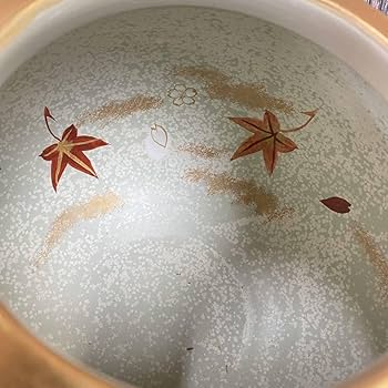 Amazon.co.jp: 京清水焼雲錦飾り壷三代斉藤雲楽作京都伝統工芸品花瓶