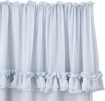 Amazon｜Francfranc フランフラン フリルバランス ダブルカーテン H135