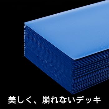 Amazon.co.jp: 【ブルー】カードスリーブ・66×92mm（100枚）クリア