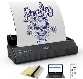 Amazon.co.jp: VLOXOタトゥー下絵転写用 持ち運びポータブル コピー